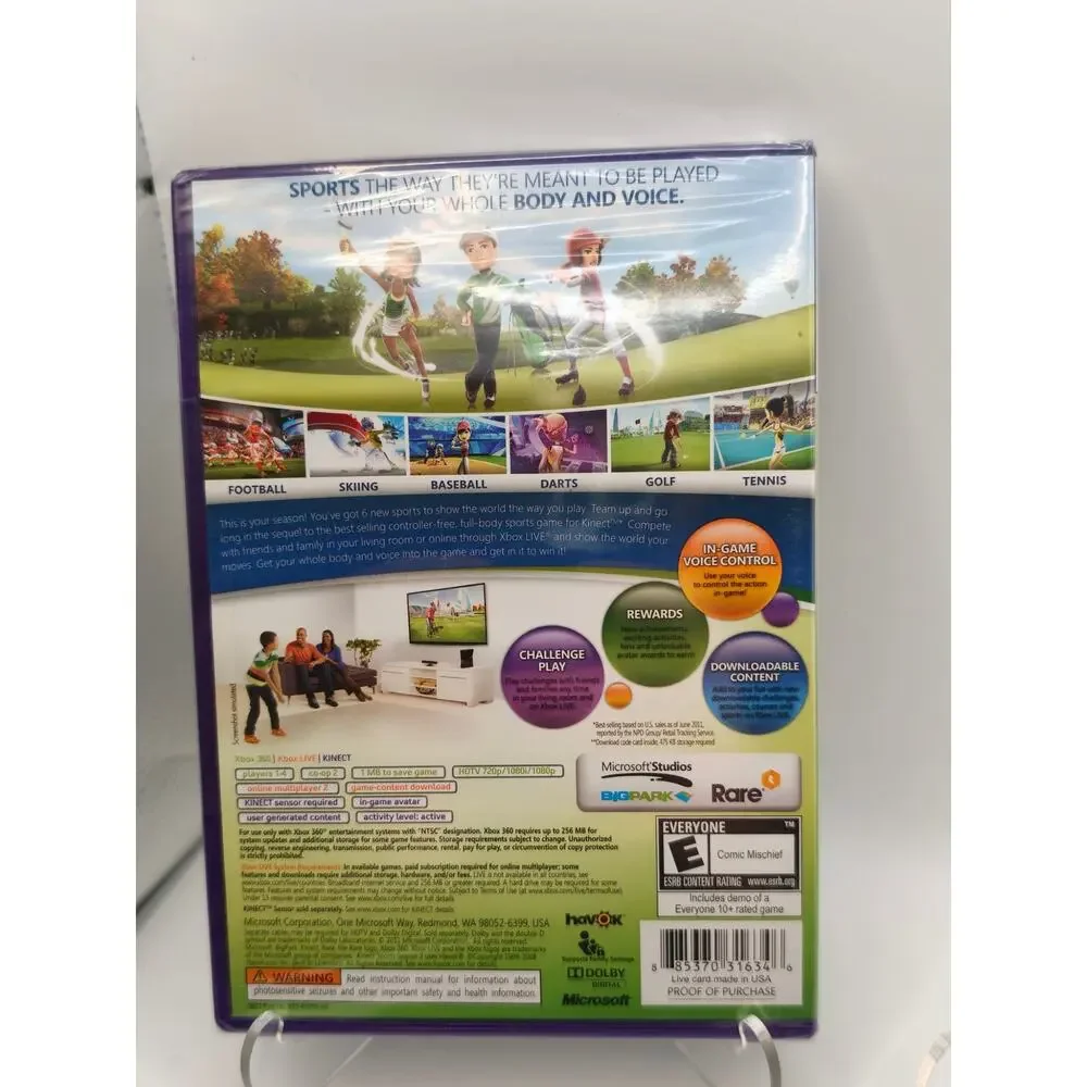 Kinect Sports Season Two (Xbox 360) Factory Sealed New